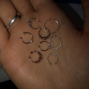 pack of fake nose rings